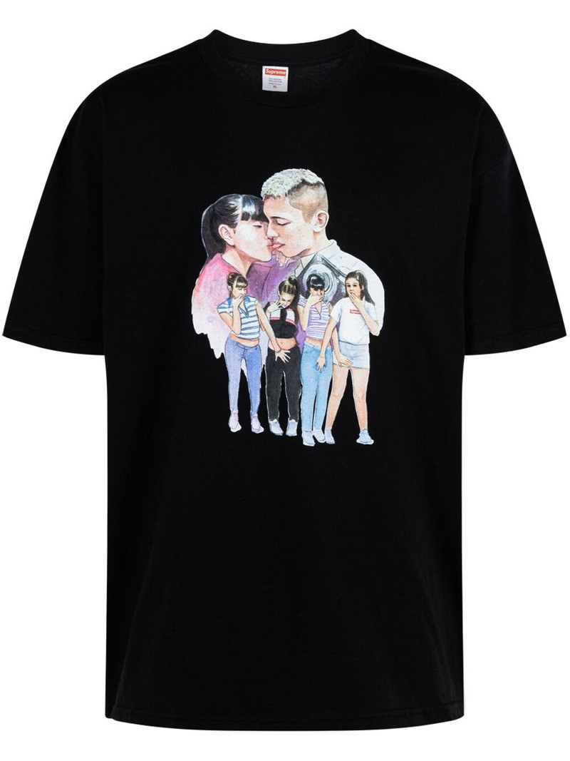 Kiss graphic-print T-shirt - 1