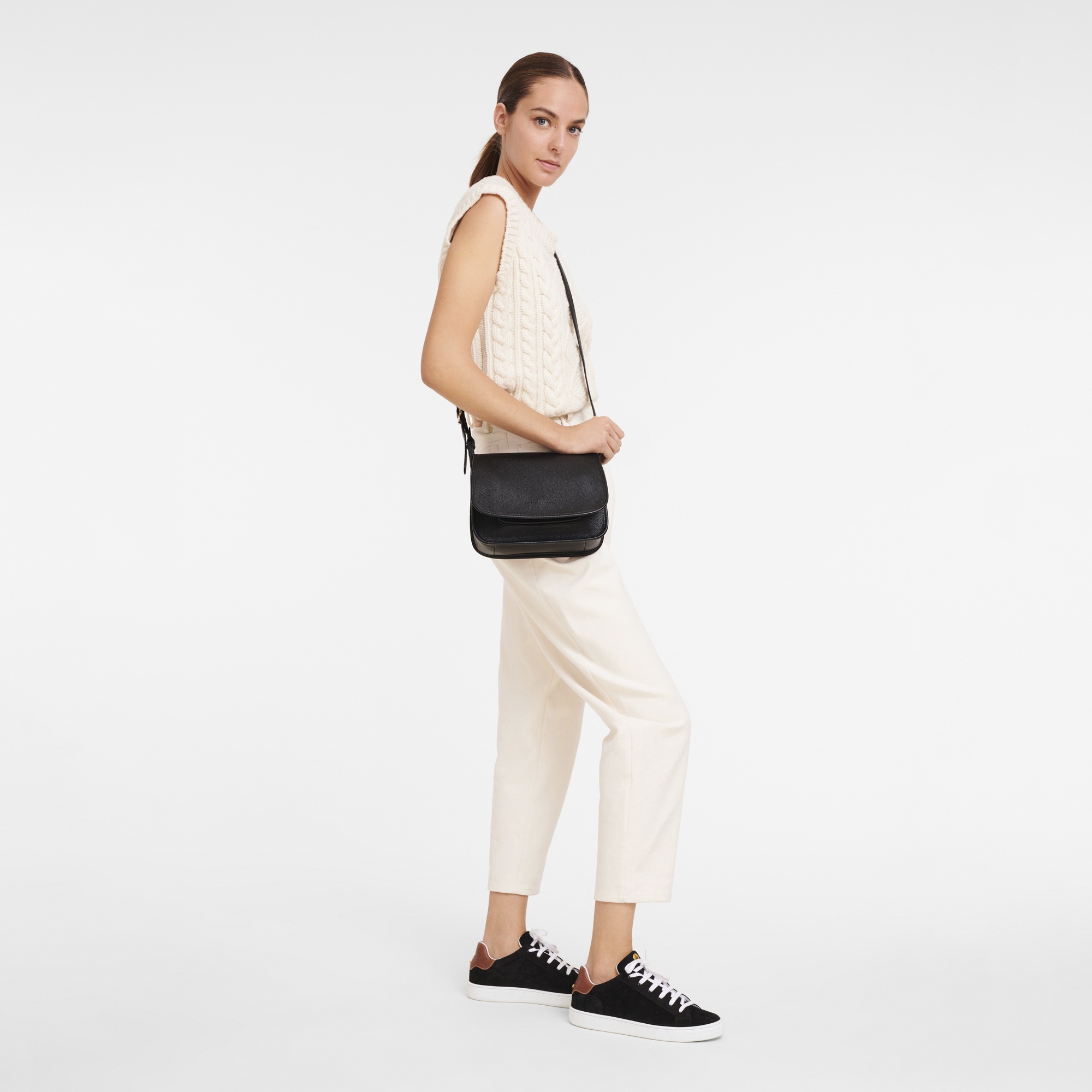 Le Foulonné S Crossbody bag Black - Leather - 2