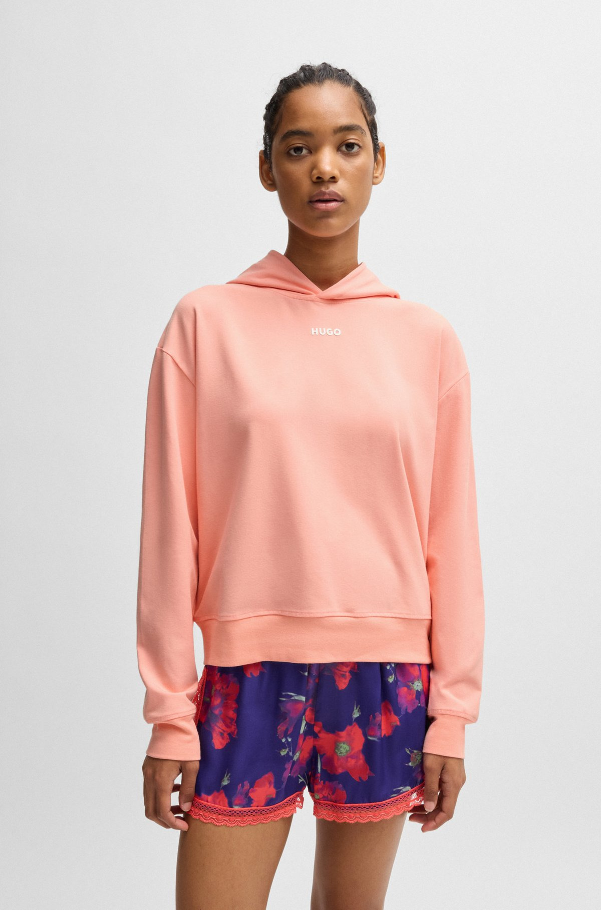 STRETCH-JERSEY HOODIE WITH LOGO PRINT - 2