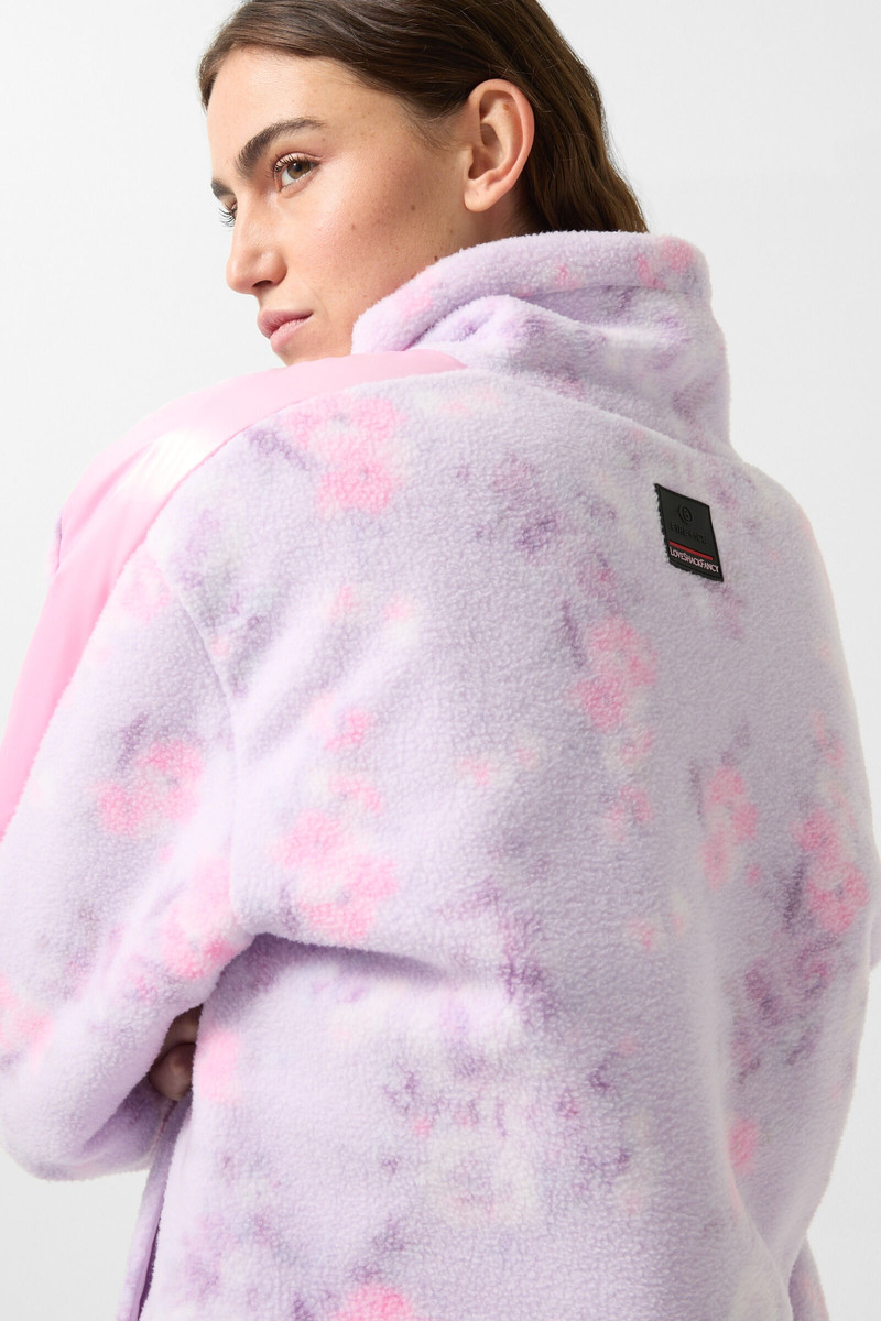 Ninetta Fleece mid layer in Lilac/Pink 6