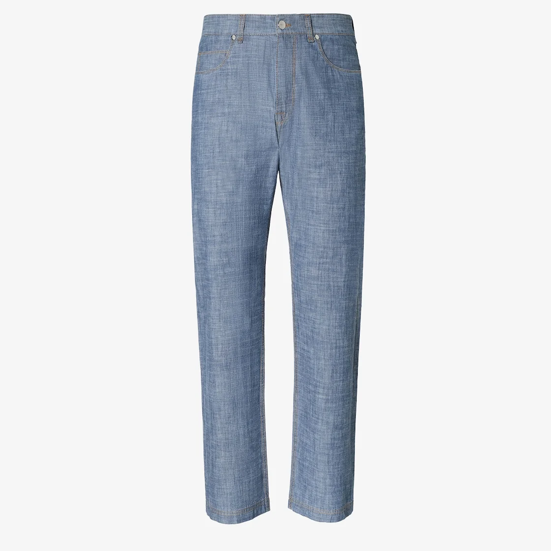 Long Jeans Light blue chambray jeans - 1