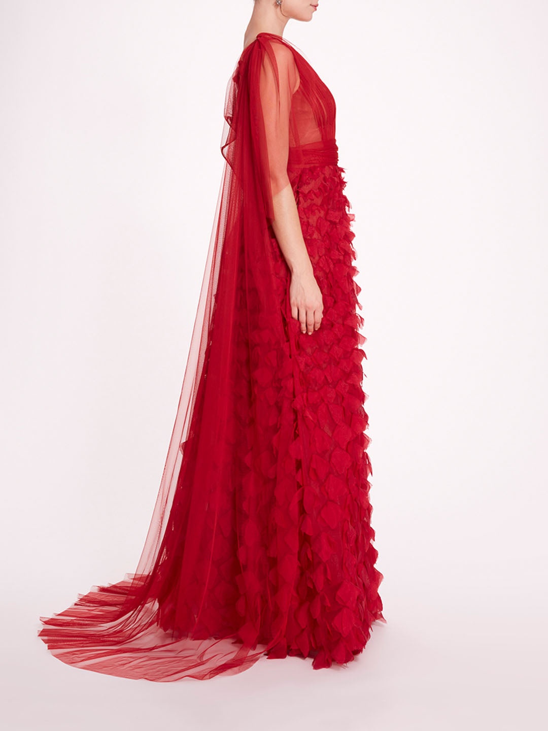 DRAPED TULLE GOWN - 3