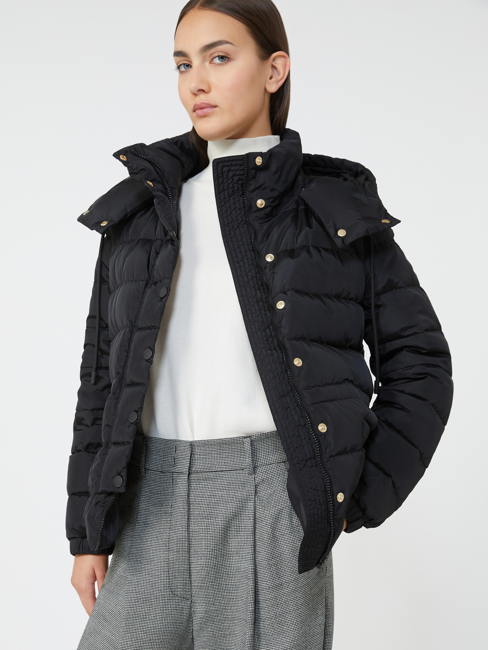 SAX Short down jacket in water-repellent taffeta - 5