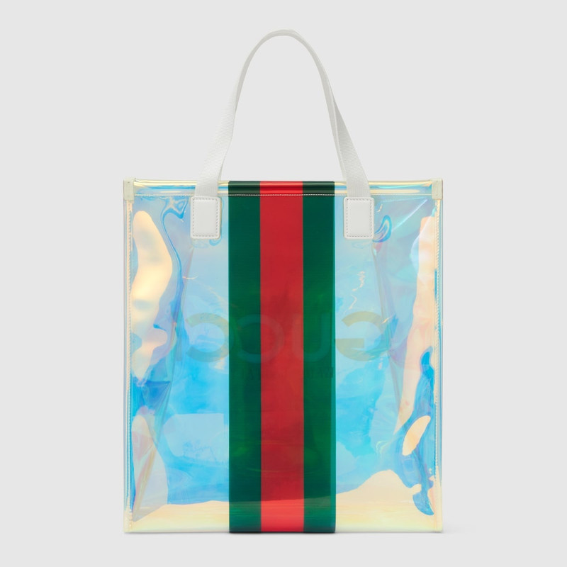 Small transparent tote bag with Web 5