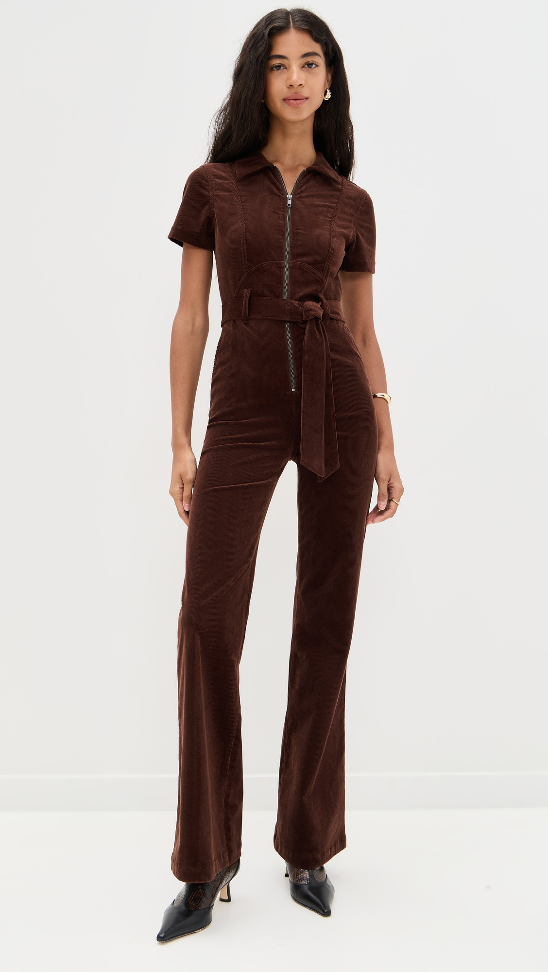 Gorgeous Corduroy Wide Leg Jumpsuit - 6