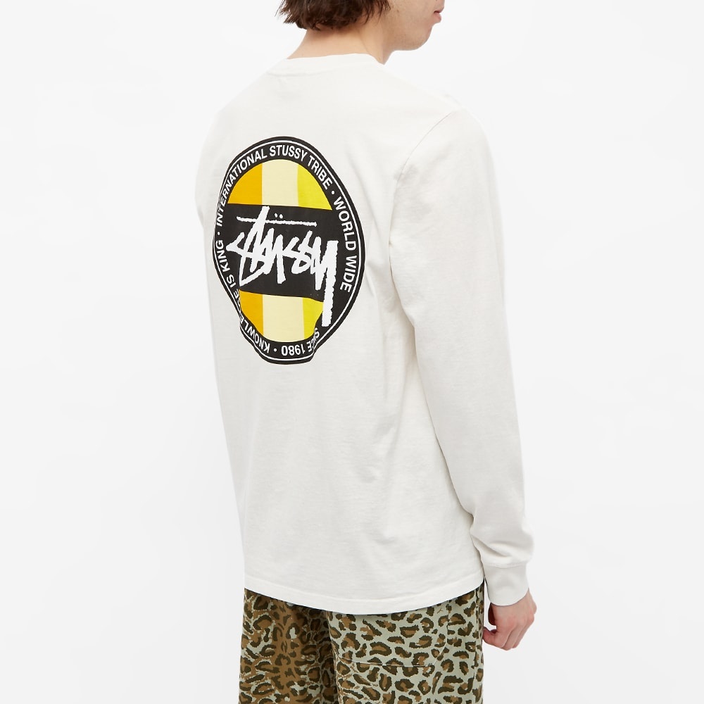 Stussy Long Sleeve Classic Dot Pigment Dyed Tee - 5