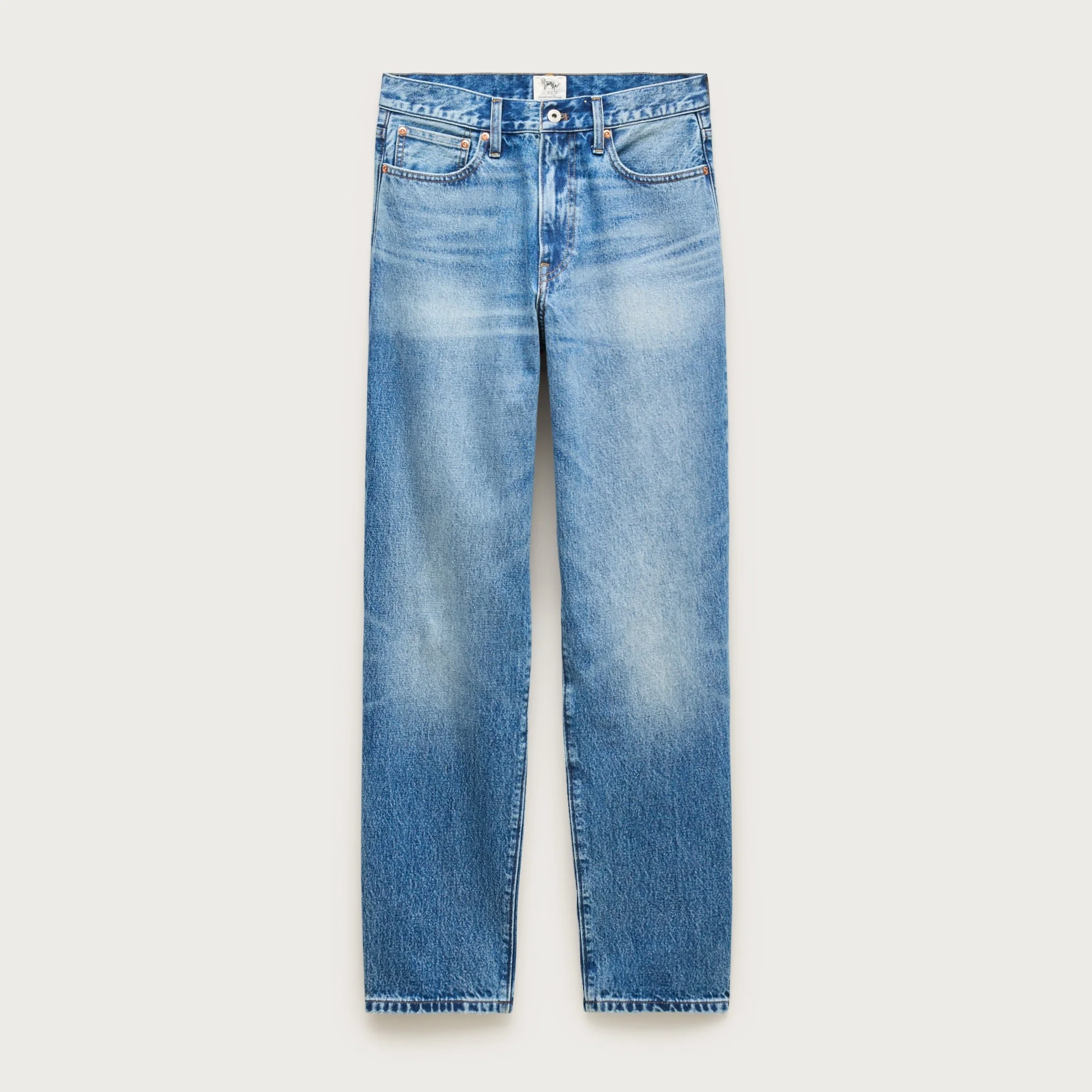 High-rise Straight-fit jean in vintage wash - 1