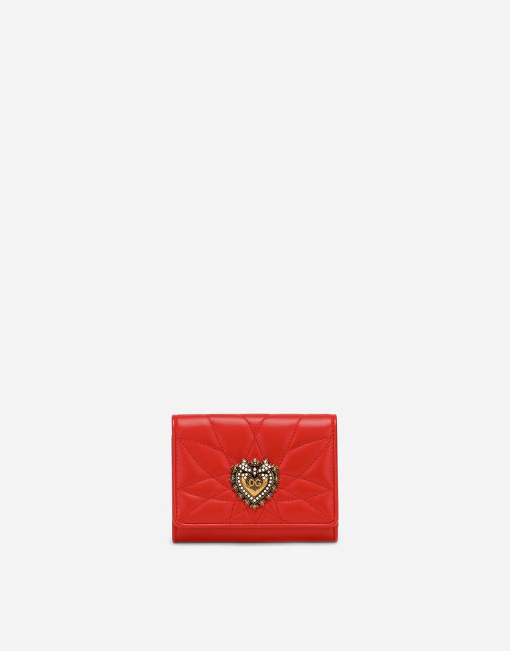 Small continental Devotion wallet in quilted nappa leather - 1