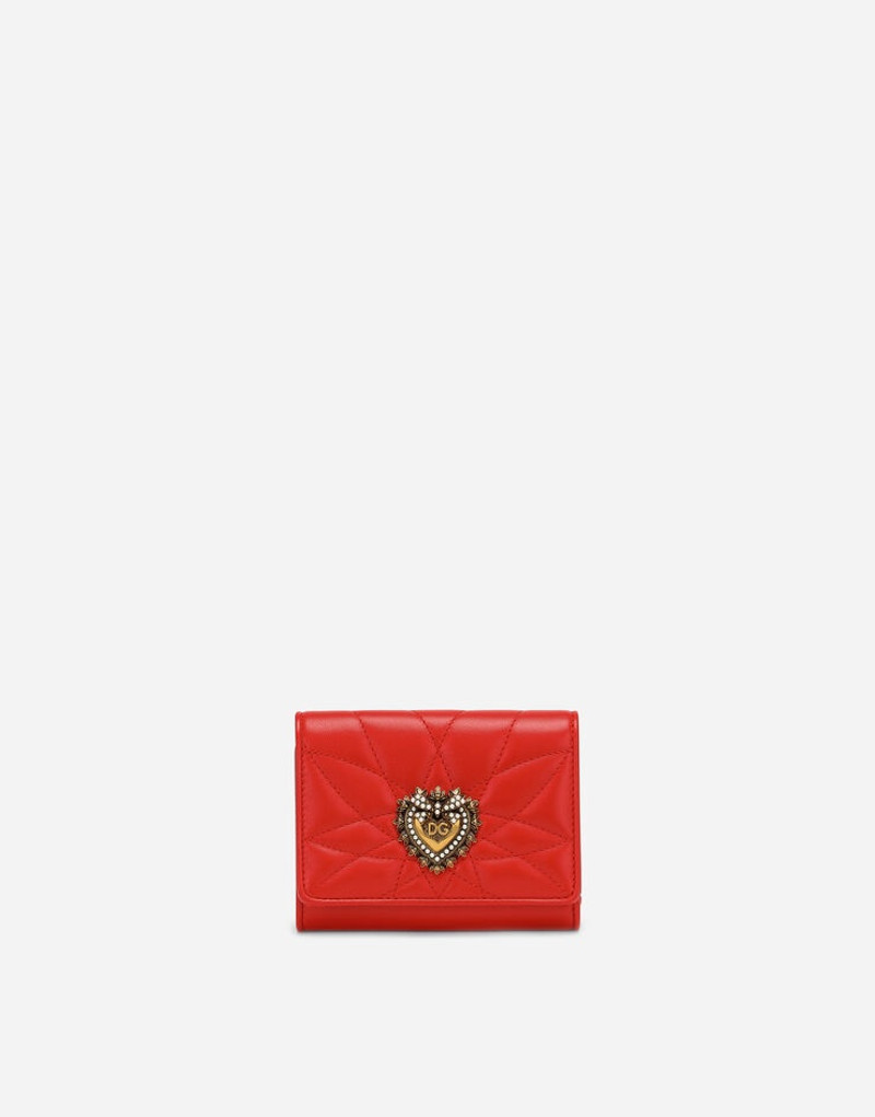Small continental Devotion wallet in quilted nappa leather 1