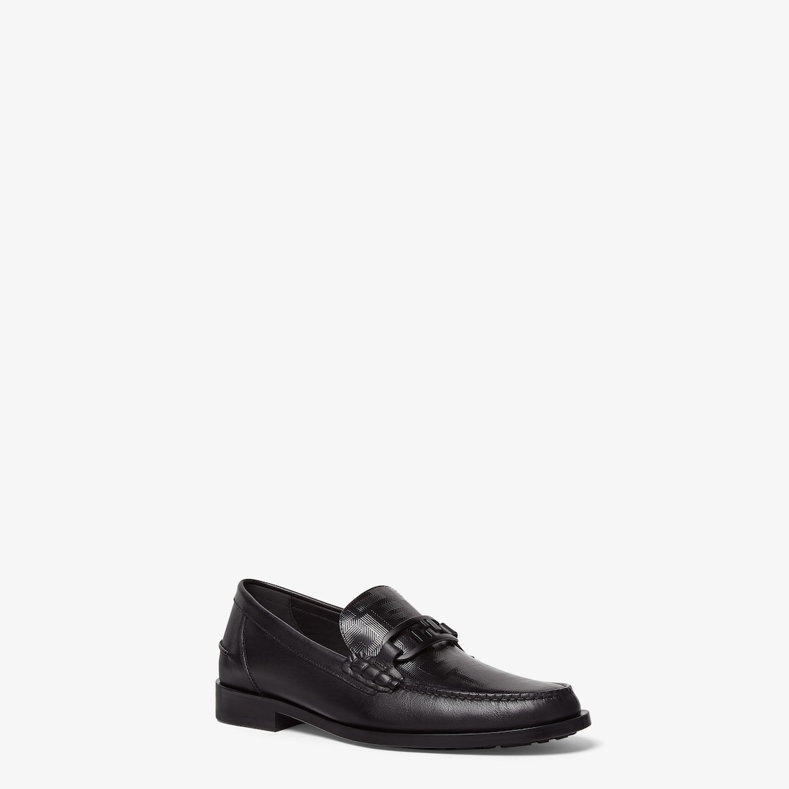 Black leather loafers - 2