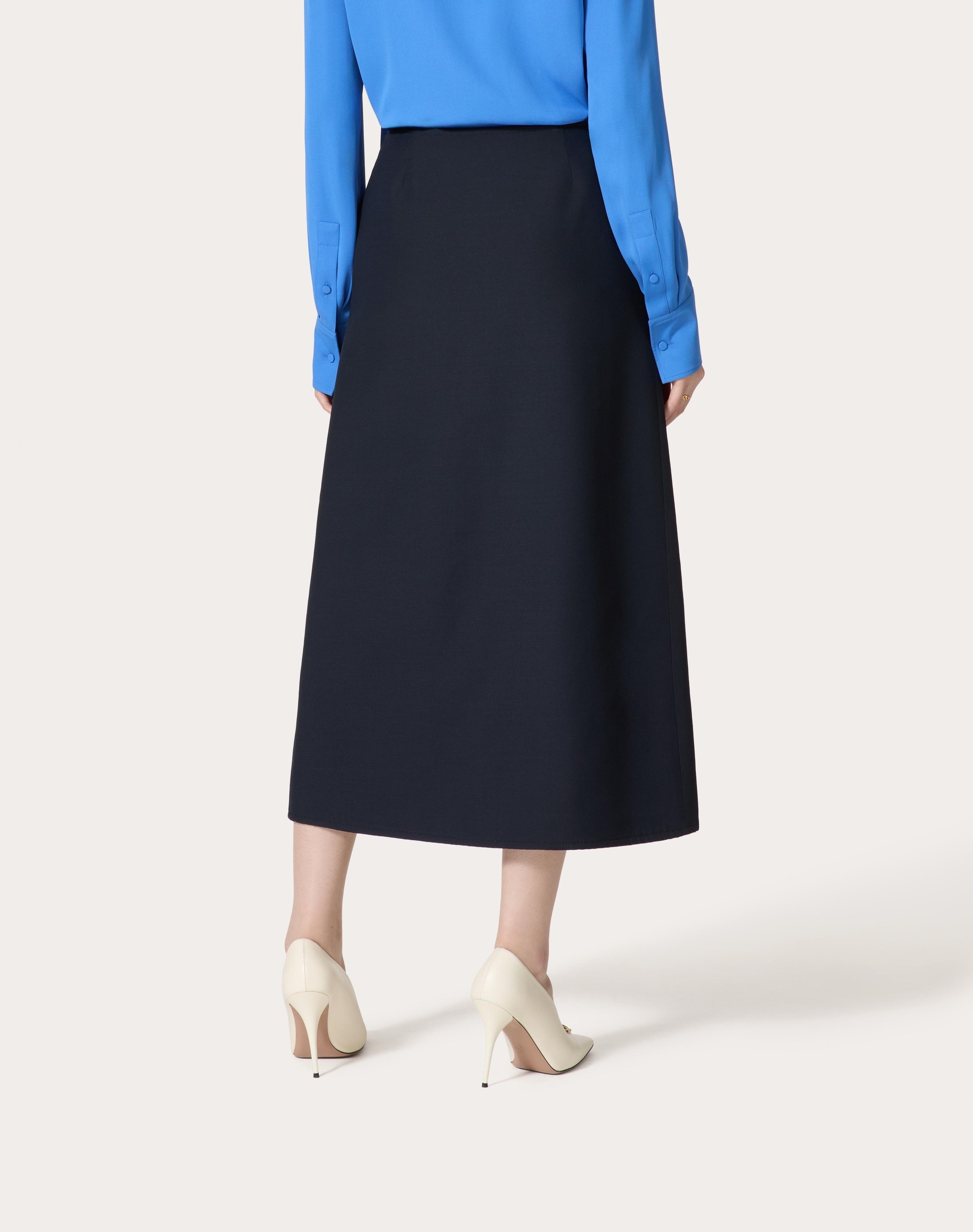 CREPE COUTURE MIDI SKIRT - 4