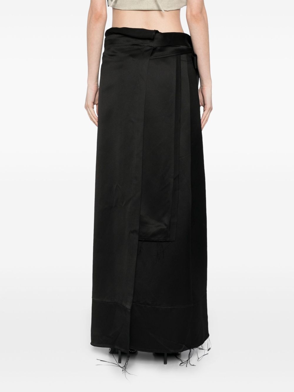 raw edge skirt - 4