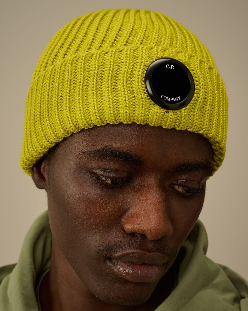 ribbed-wool 렌즈 detail beanie 모자 3