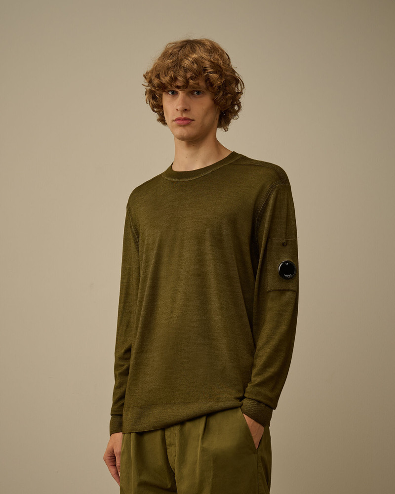 Merino Wool Crewneck Lens Sweater 3