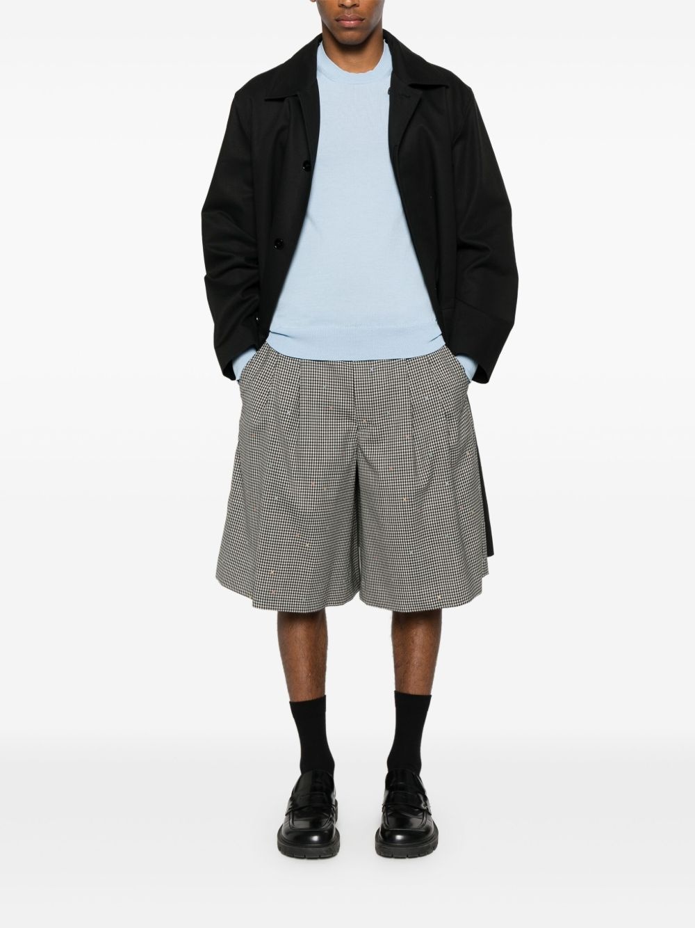 plaid tailored shorts - 2