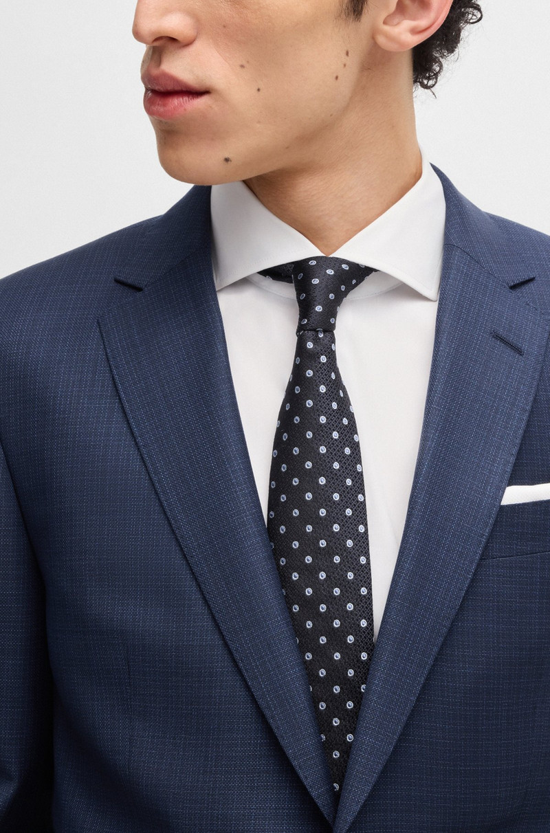 SLIM-FIT SUIT IN PATTERNED WOOL 4