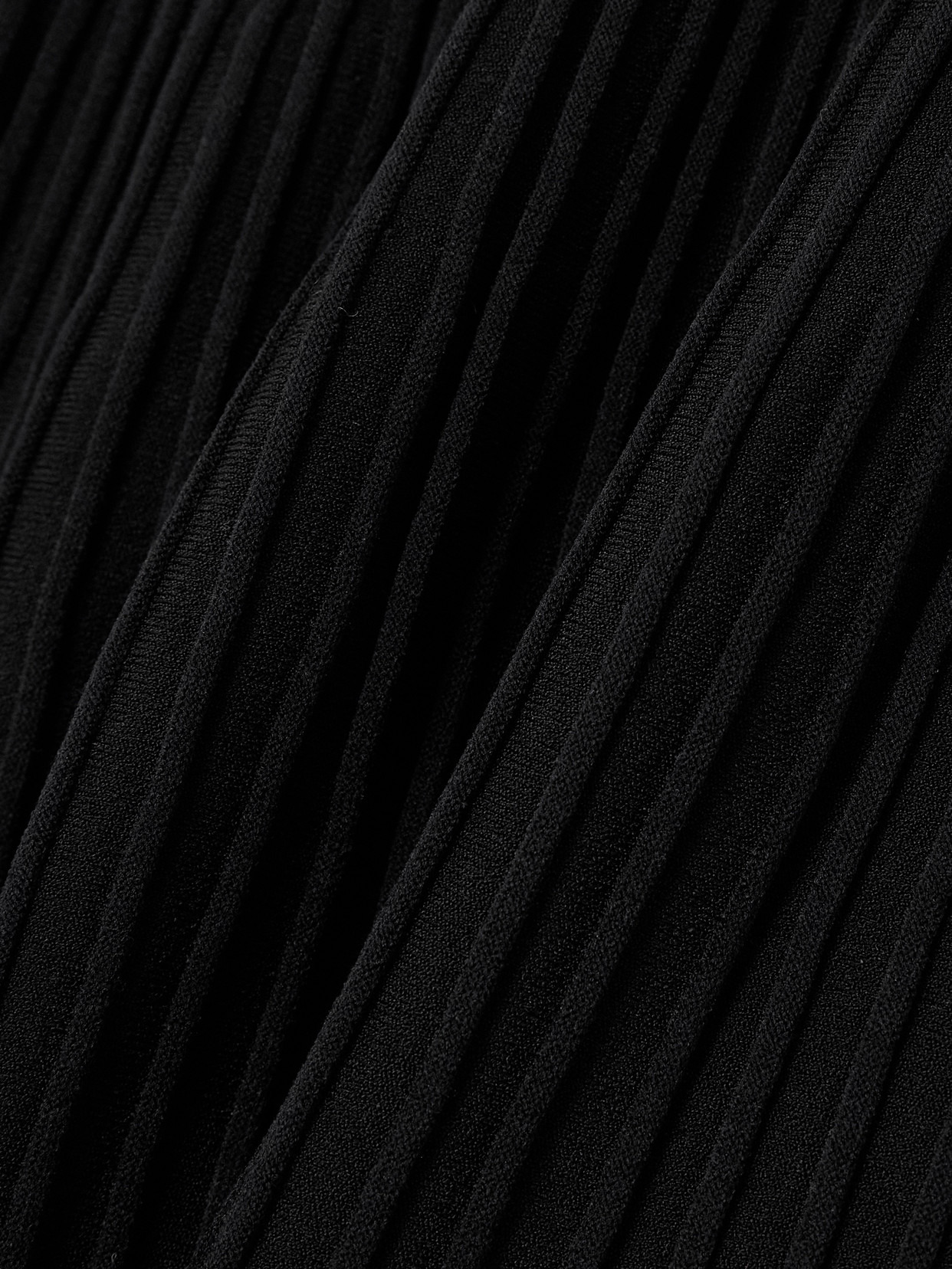 Talie Pleated Ribbed-knit Mini Dress - 5