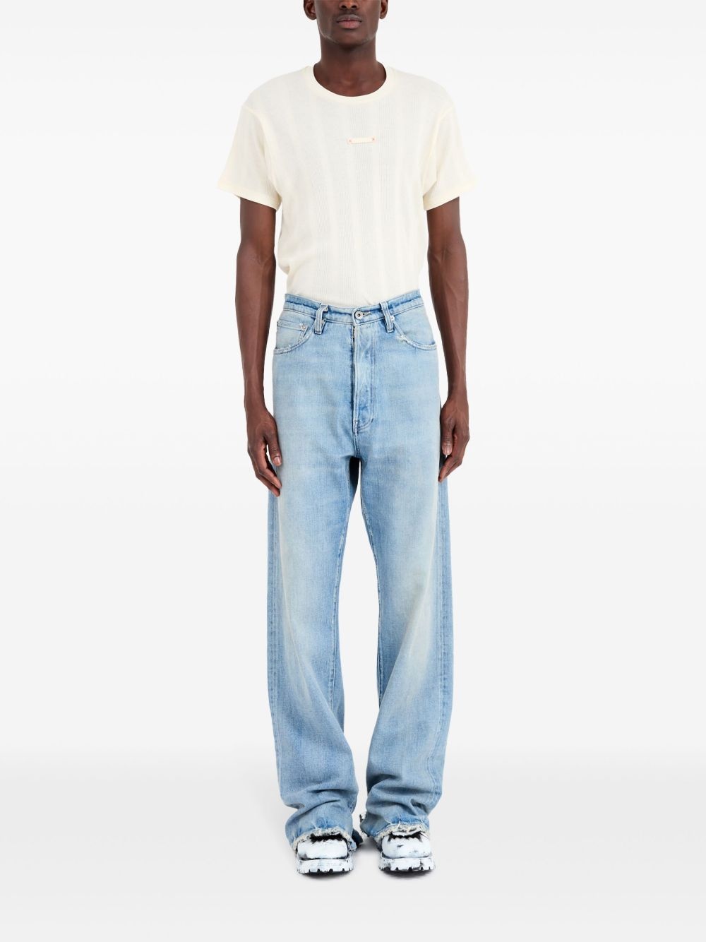 five-pocket straight-leg jeans - 2
