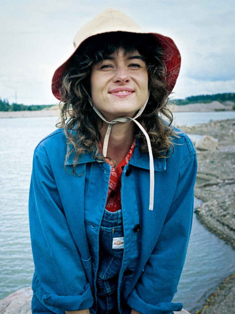 Nudie Jeans Solveig Cotton Bucket Hat Beige outlook