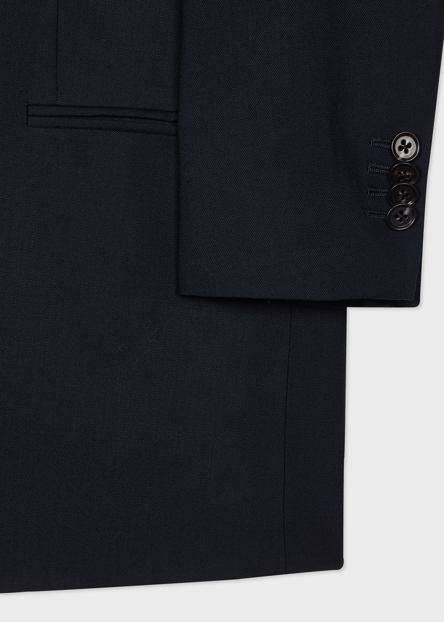 A Suit To Travel In - Women's Dark Navy Two-Button Wool Blazer - 4