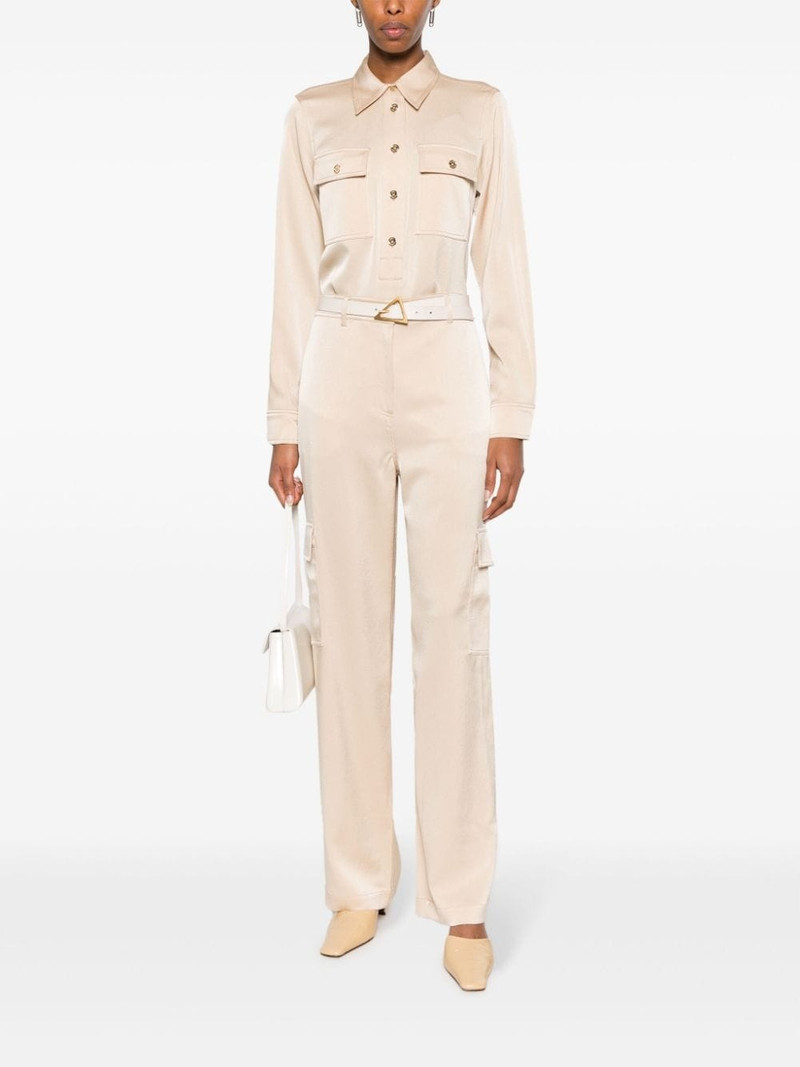 MICHAEL KORS straight-leg satin-finish trousers outlook