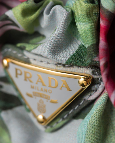 Prada Printed fabric scrunchie outlook