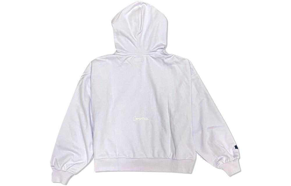 (WMNS) Converse Chain Stitch Hoodie 'Light Purple' 10025515-A02 - 2