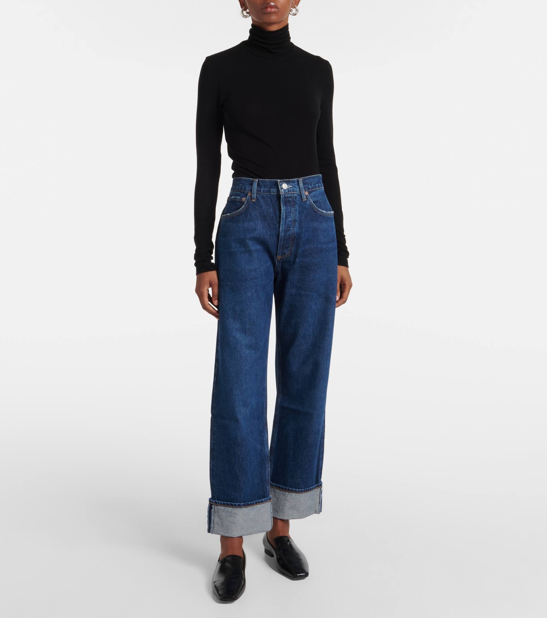 Fran mid-rise straight jeans - 7