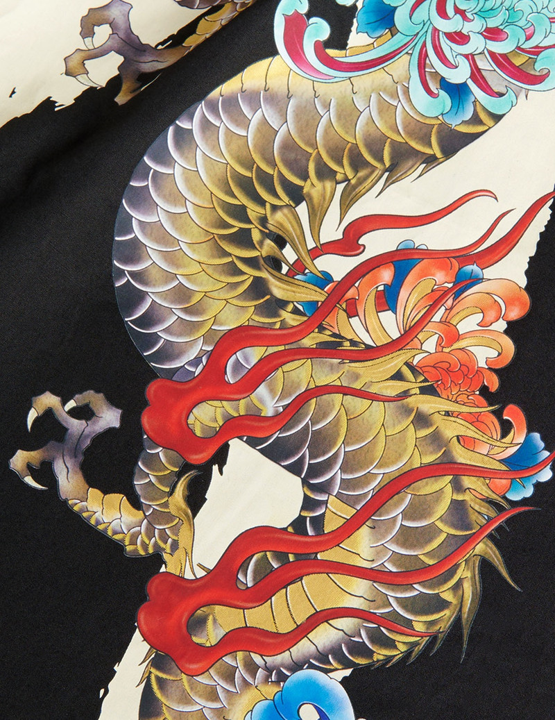 JAPANESE DRAGON DAICOCK FOIL PRINT KAMON BOXER SHORTS 3