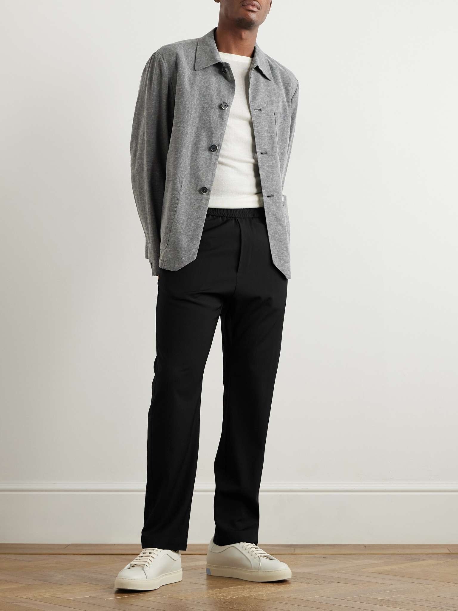 Riobarbo Tapered Tropical Virgin Wool-Crepe Trousers - 2