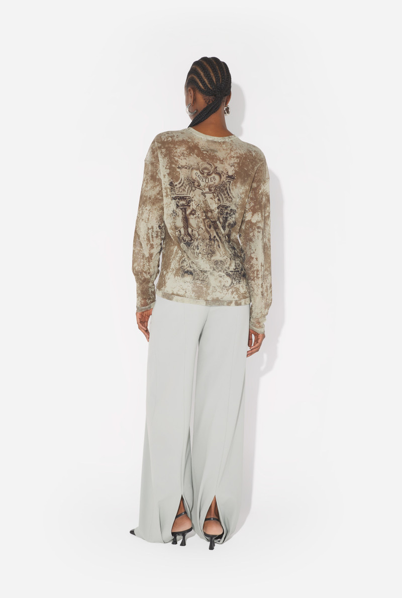 Jean Paul Gaultier THE OVERSIZED BEIGE MÉDAILLON TOP outlook