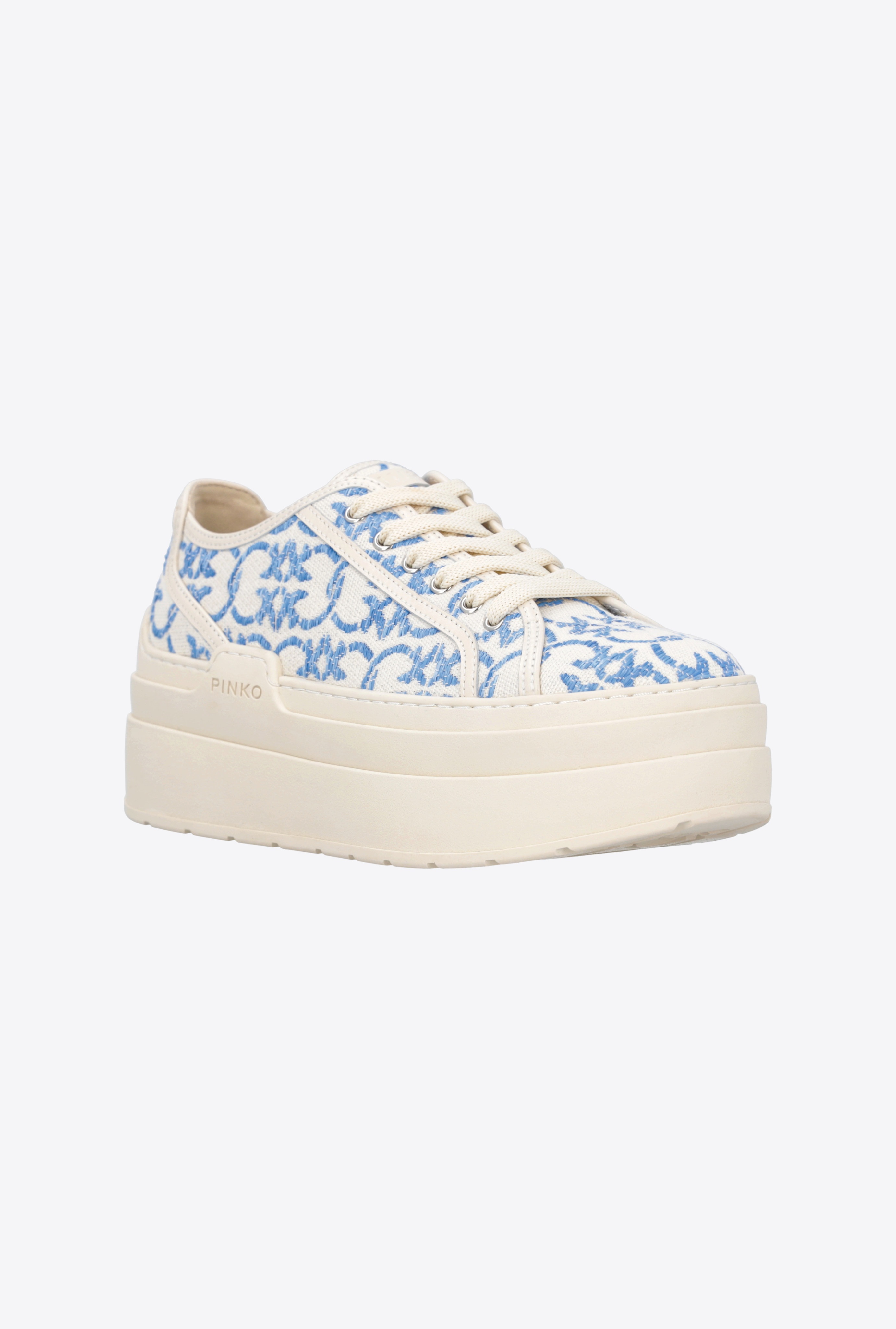 LOVE BIRDS MONOGRAM PLATFORM SNEAKERS - 2