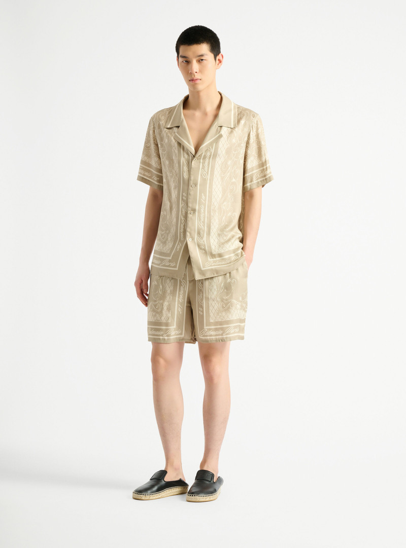 Balmain Printed Foulard pyjama shorts outlook