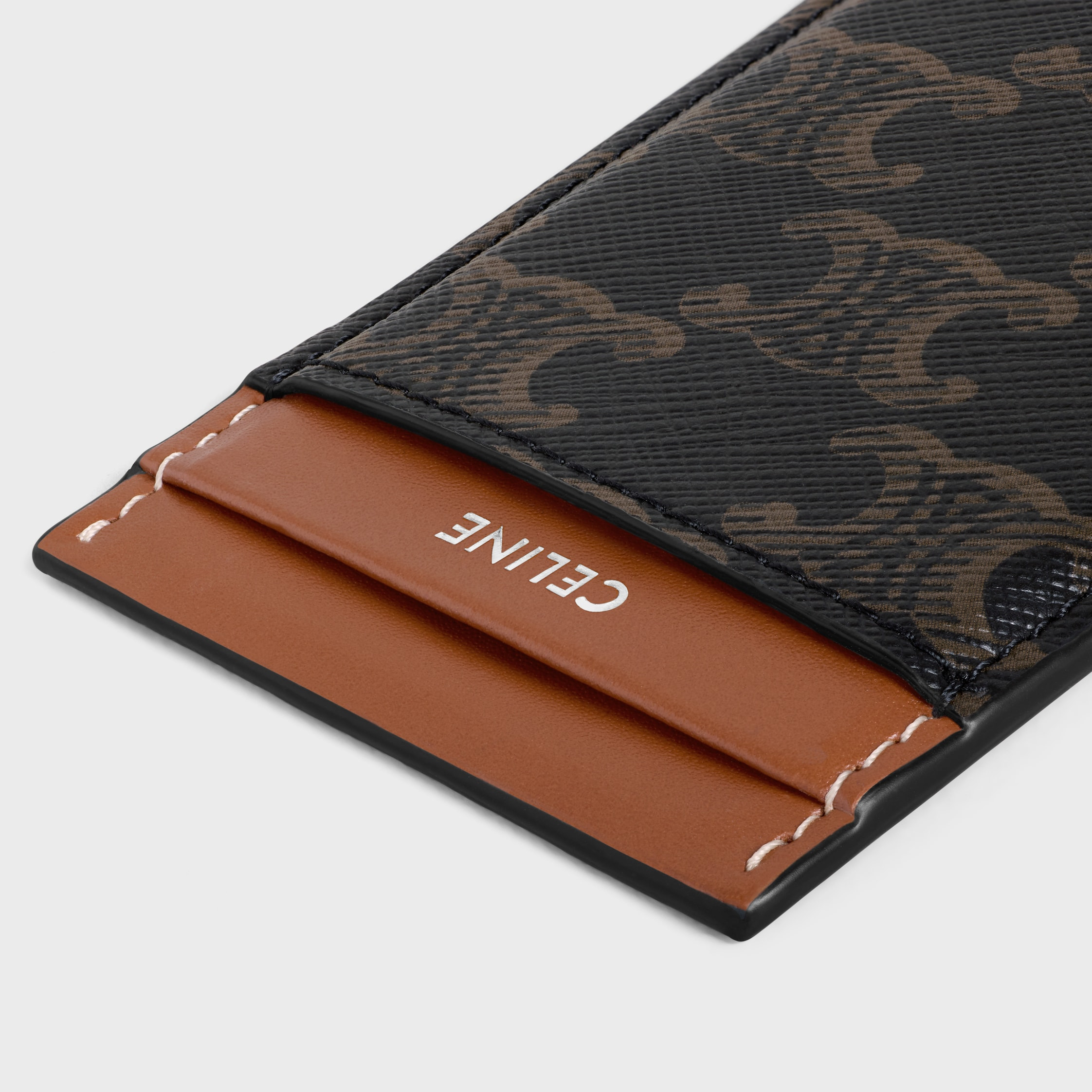 MAGNET CARD HOLDER IN Triomphe canvas AND calfskin - 4