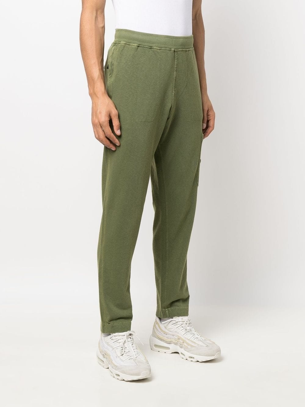 Compass-motif fleece track pants - 3