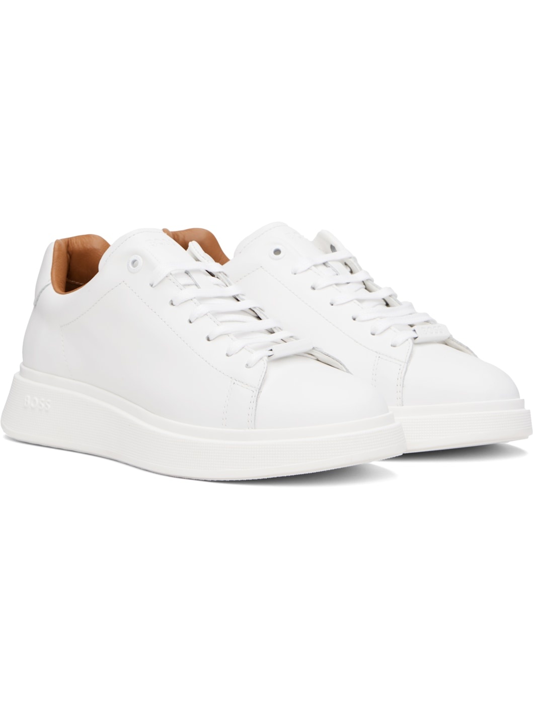 White Leather Sneakers - 4