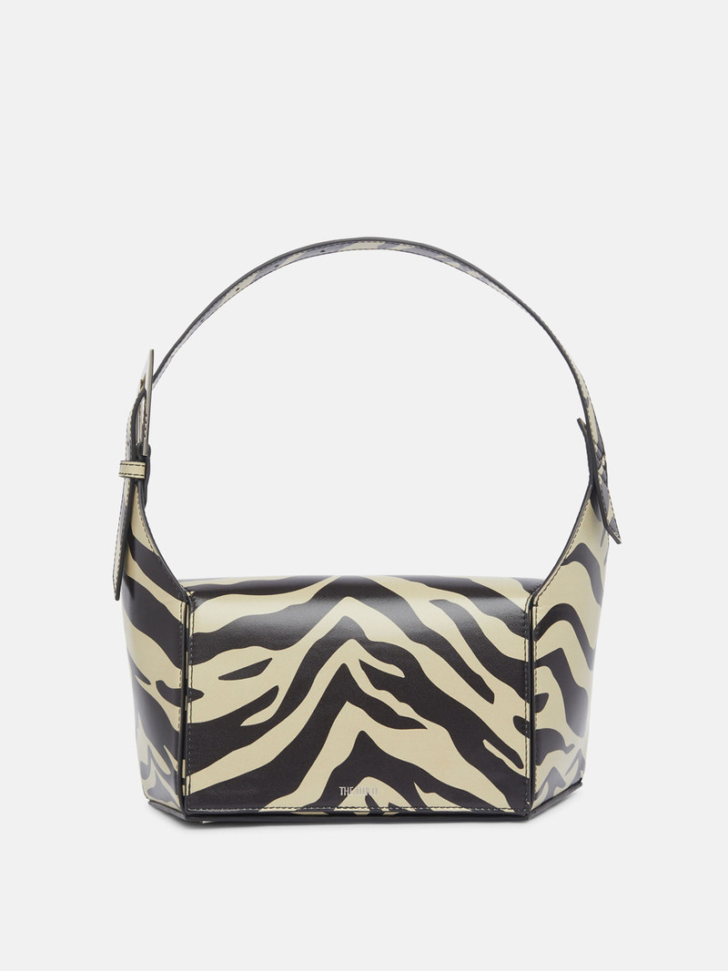 ''7/7'' BLACK AND SAFARI SHOULDER BAG 1