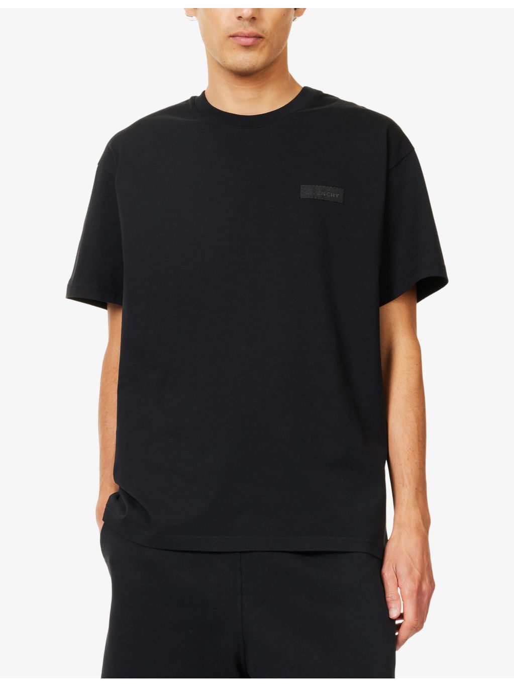 Regular-Fit Brand-Patch Cotton-Jersey T-shirt - 3