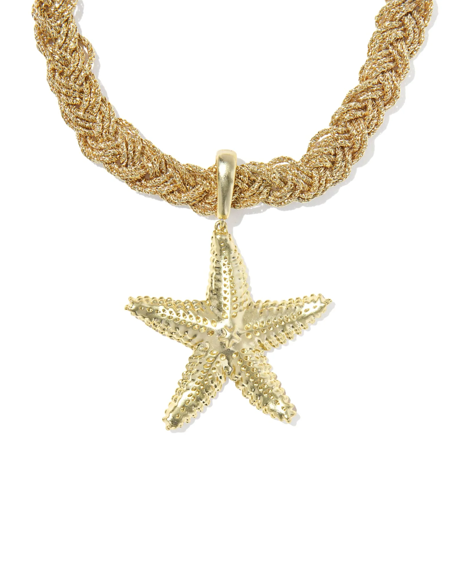 Parker Starfish Convertible Gold Statement Necklace - 1