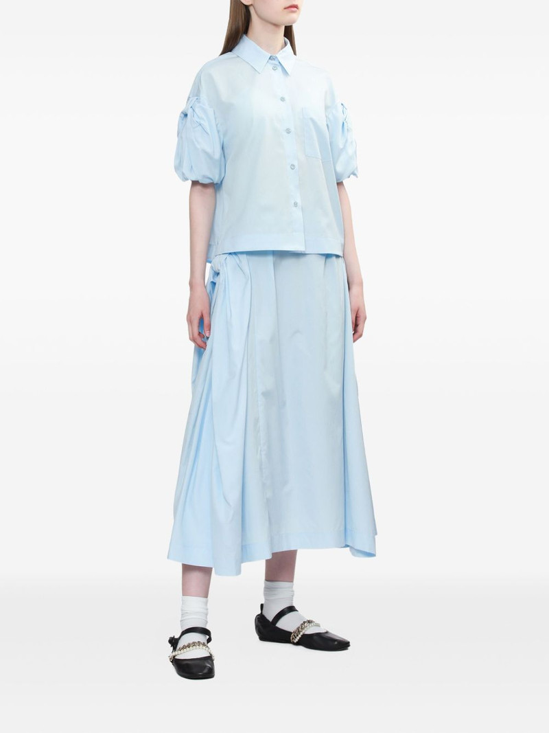 Simone Rocha pleated panelled midi skirt outlook