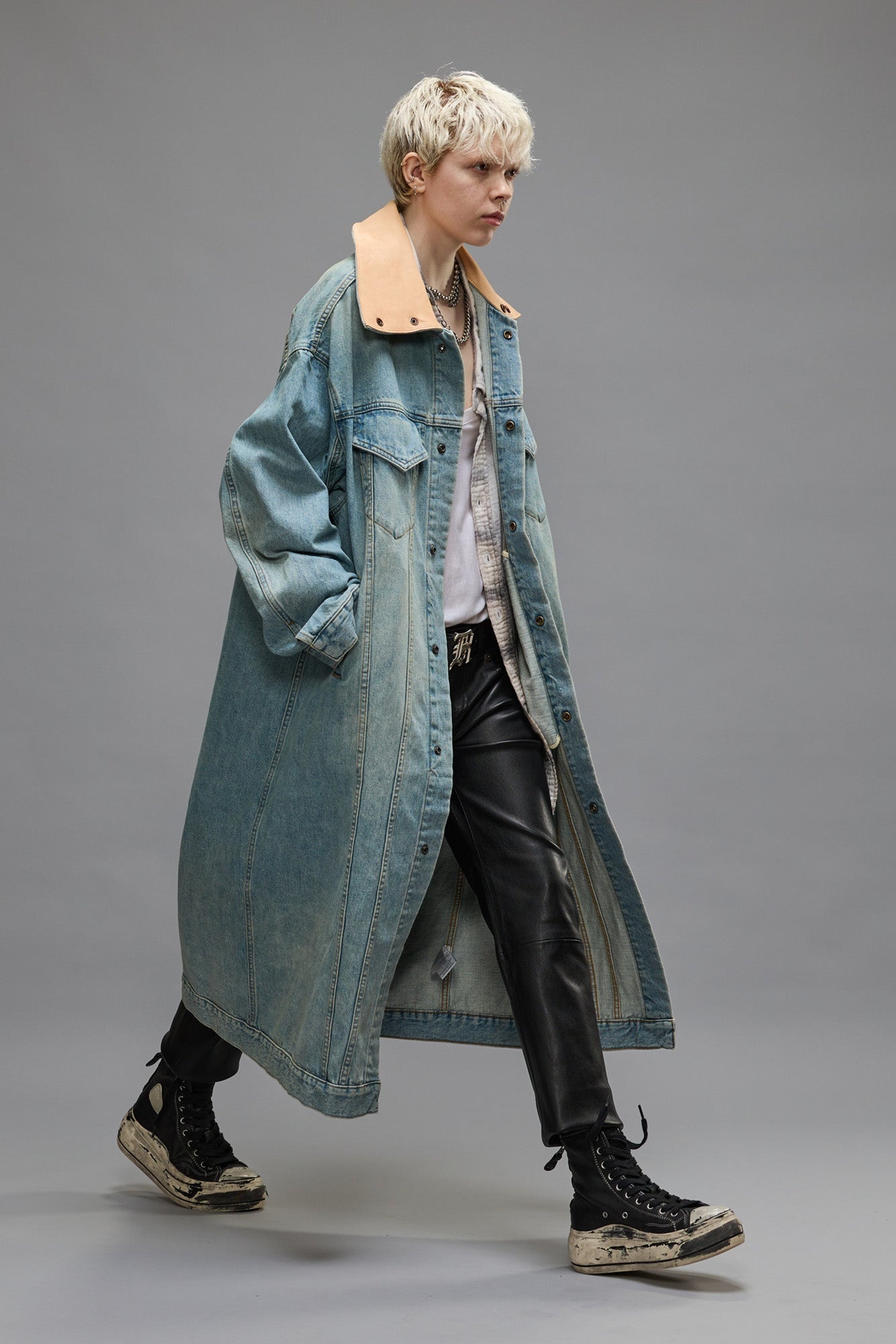 KAT TRUCKER COAT - CORBET BLUE - 1