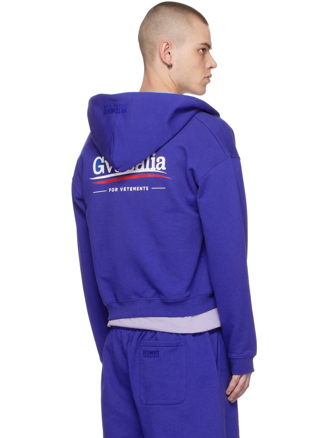 Blue 'Gvasalia For Vetements' Hoodie - 3