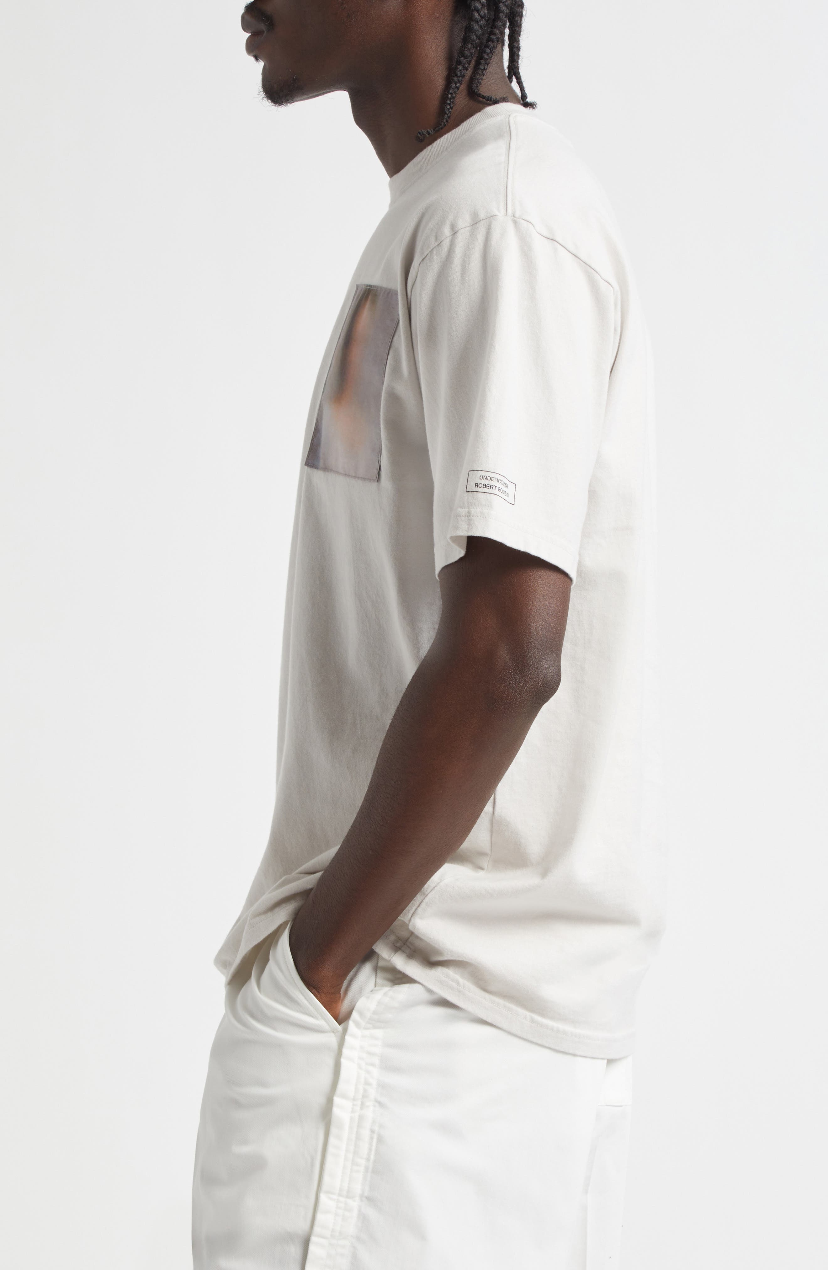 Undercover Robert Bosisio Patch T-Shirt in Light Beige Gray at Nordstrom - 3