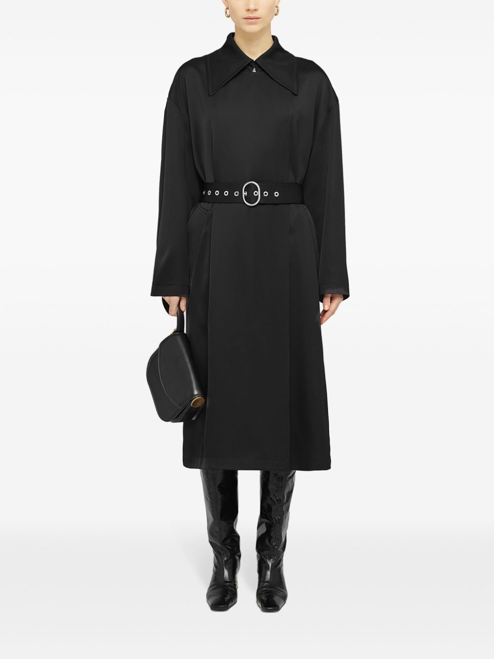 belted trench coat - 2