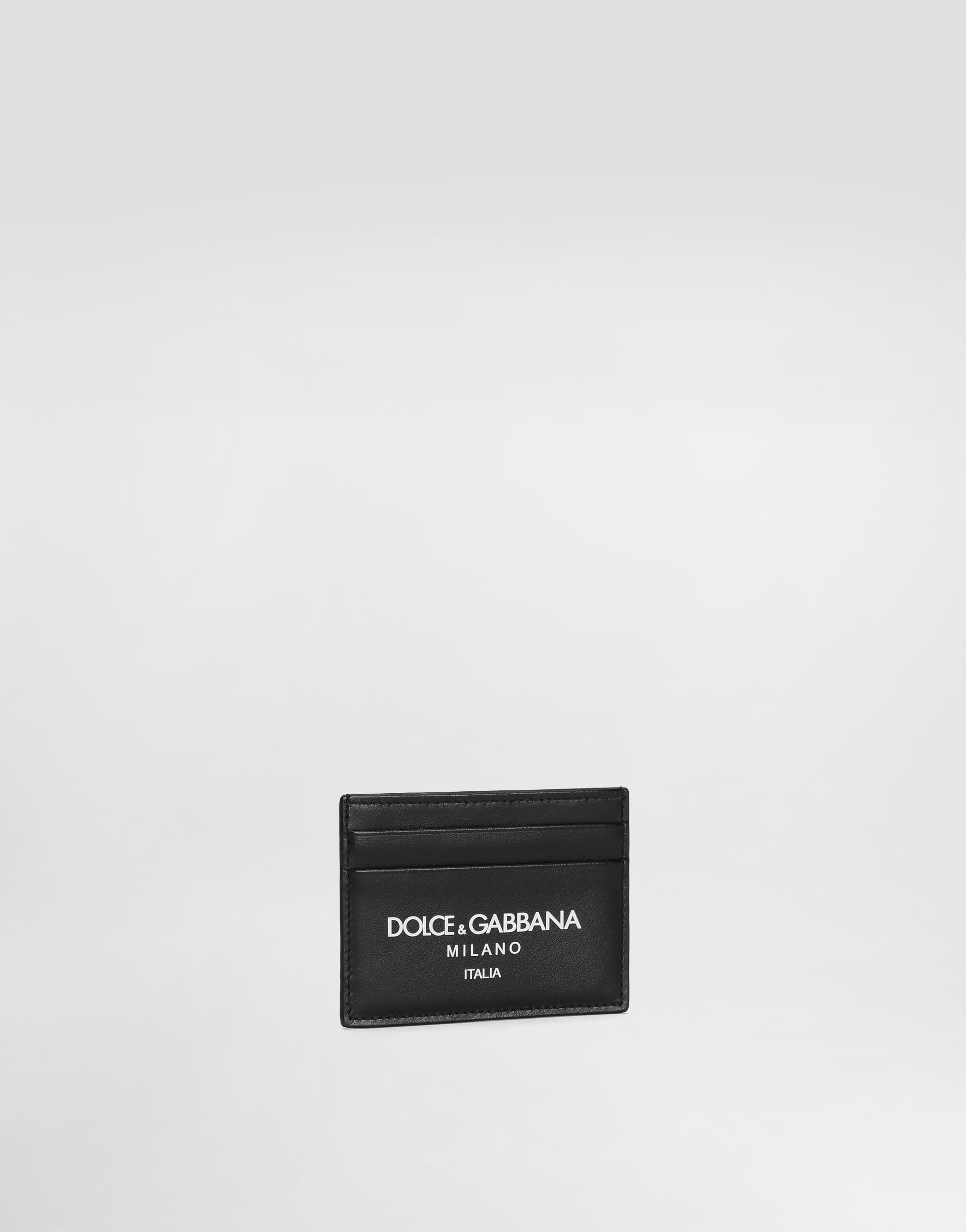 Calfskin card holder with logo - 2