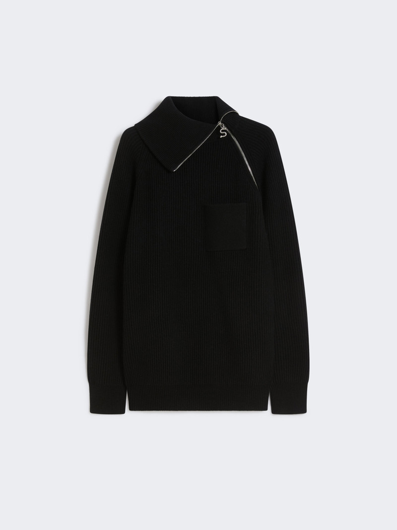 SALPA Zip-up cashmere-blend sweater 1
