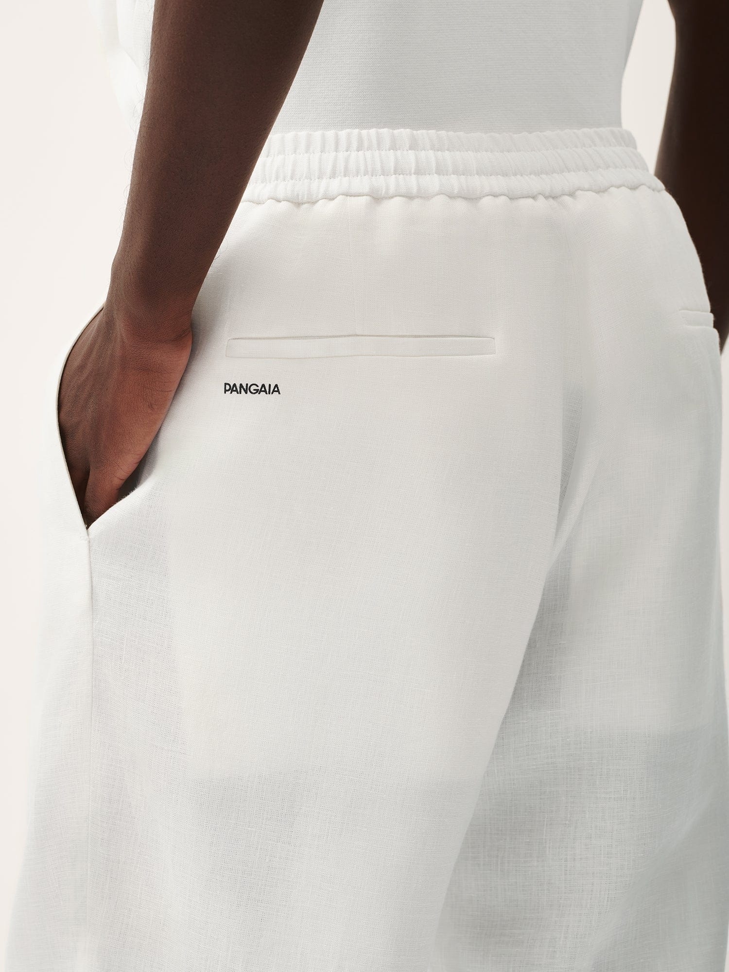 Men's DNA Aloe Linen Trousers - Off-White - 4
