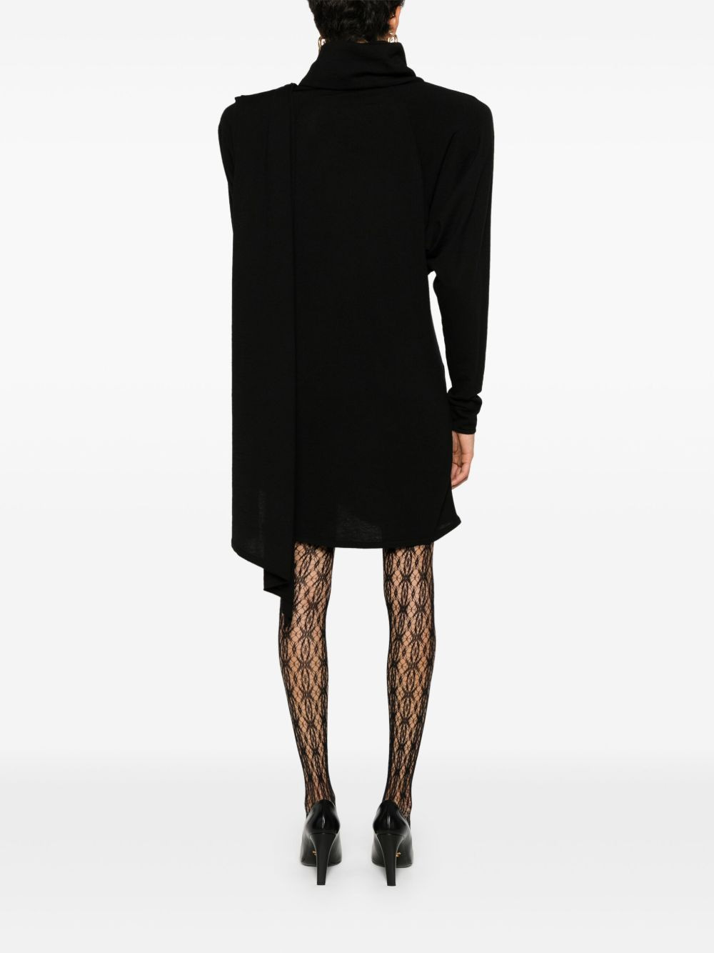 hooded wool dress - 4
