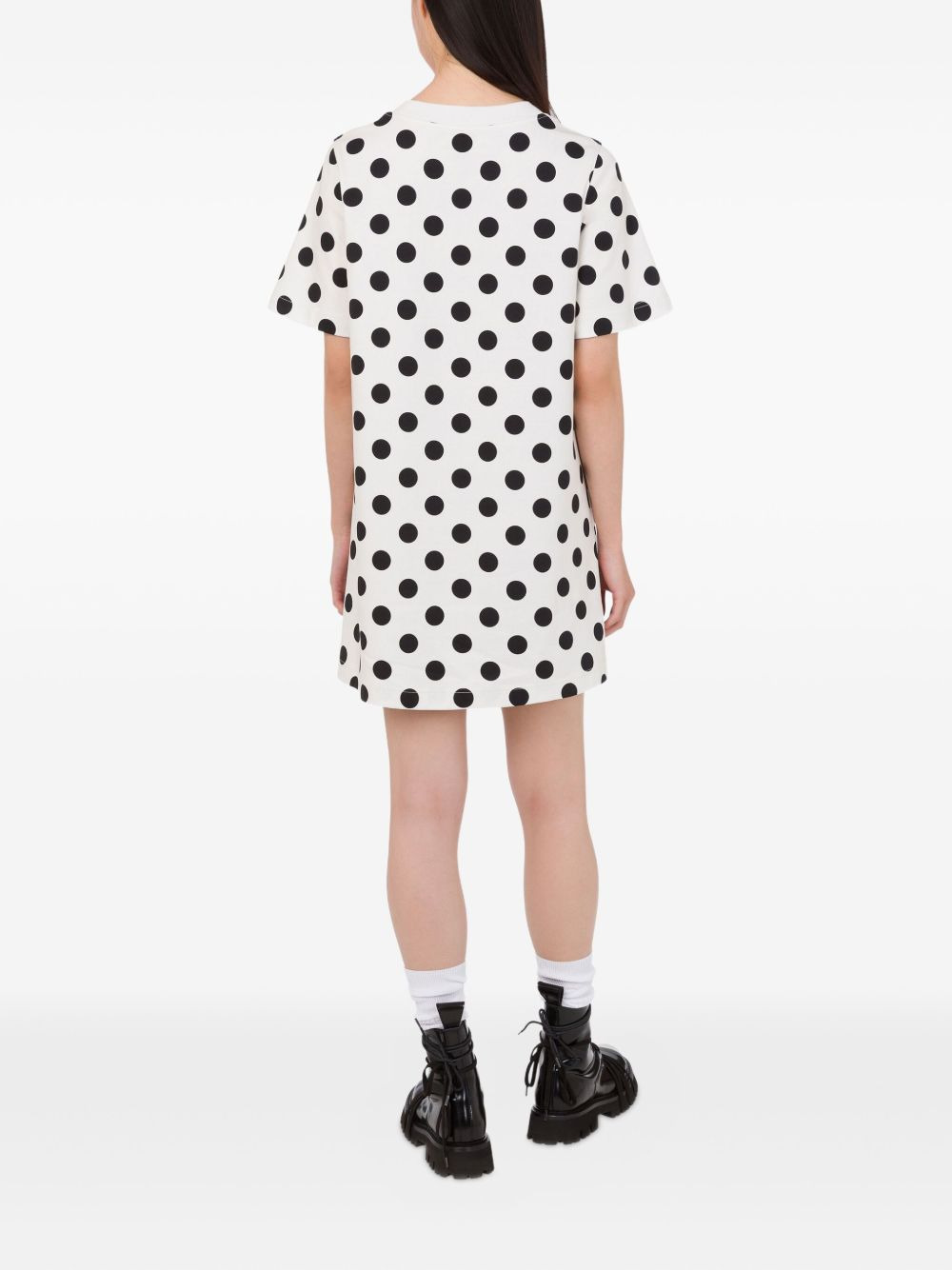 polka-dot teddy mini day dress - 3