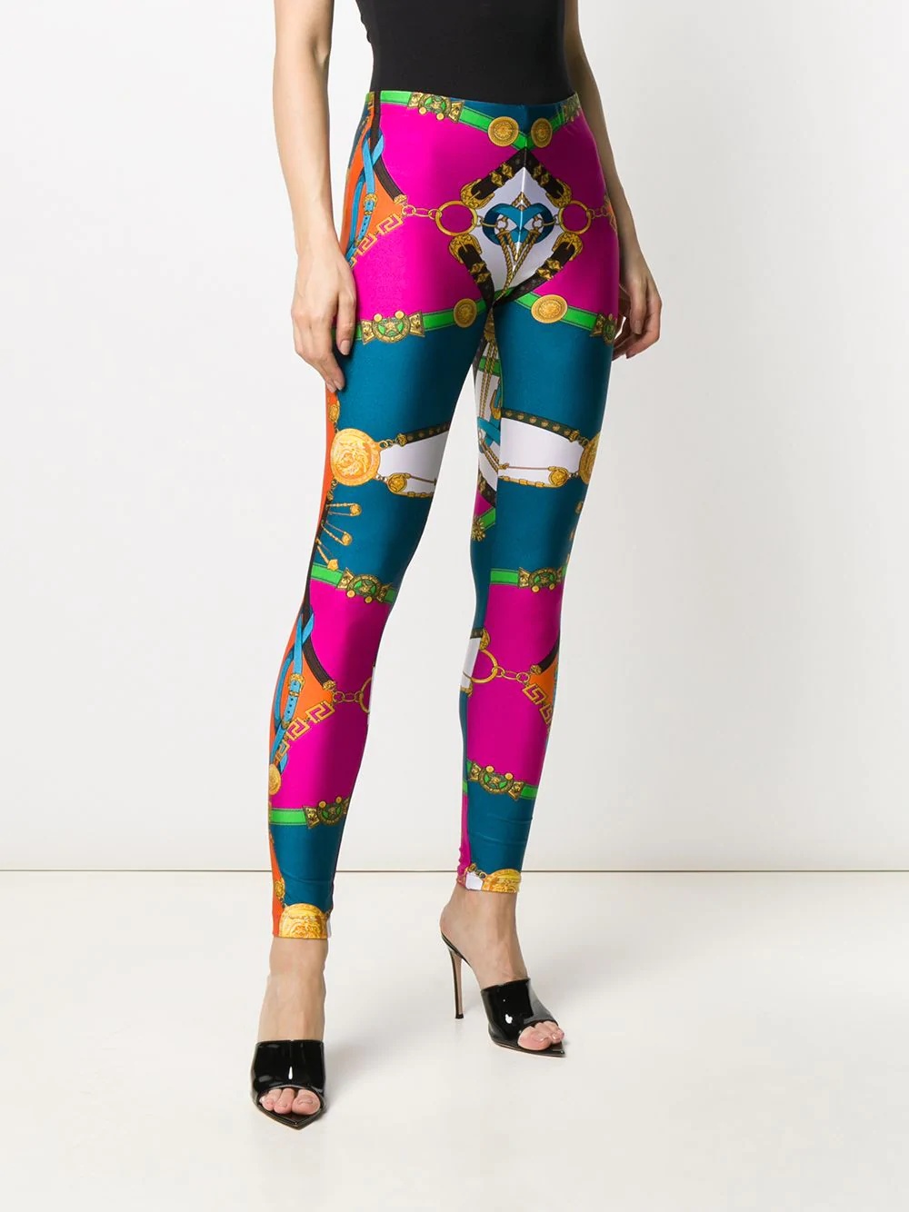 Barocco Rodeo print leggings - 3